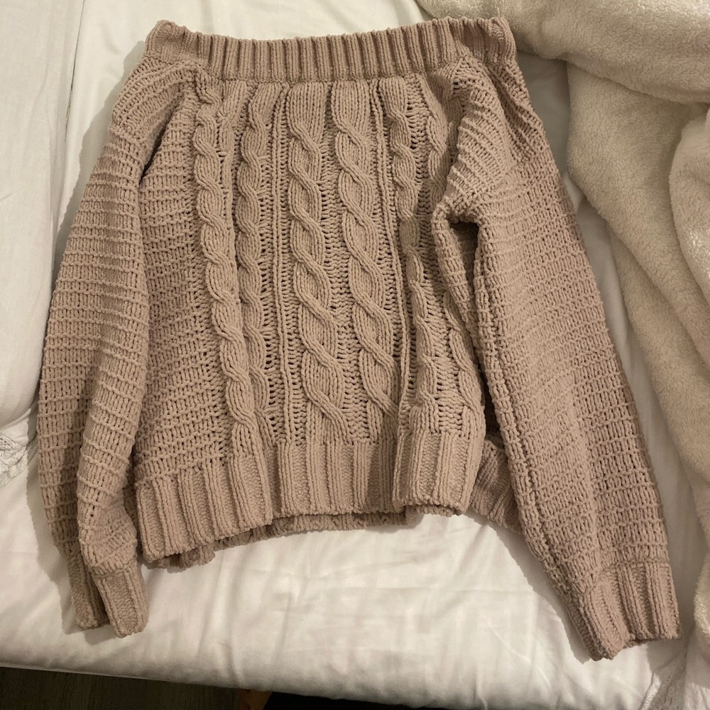 Off the shoulder sweater